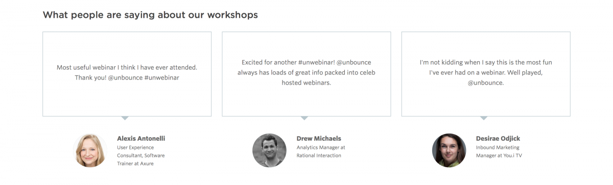 SaaS-Webinars-Unbounce-Testimonials