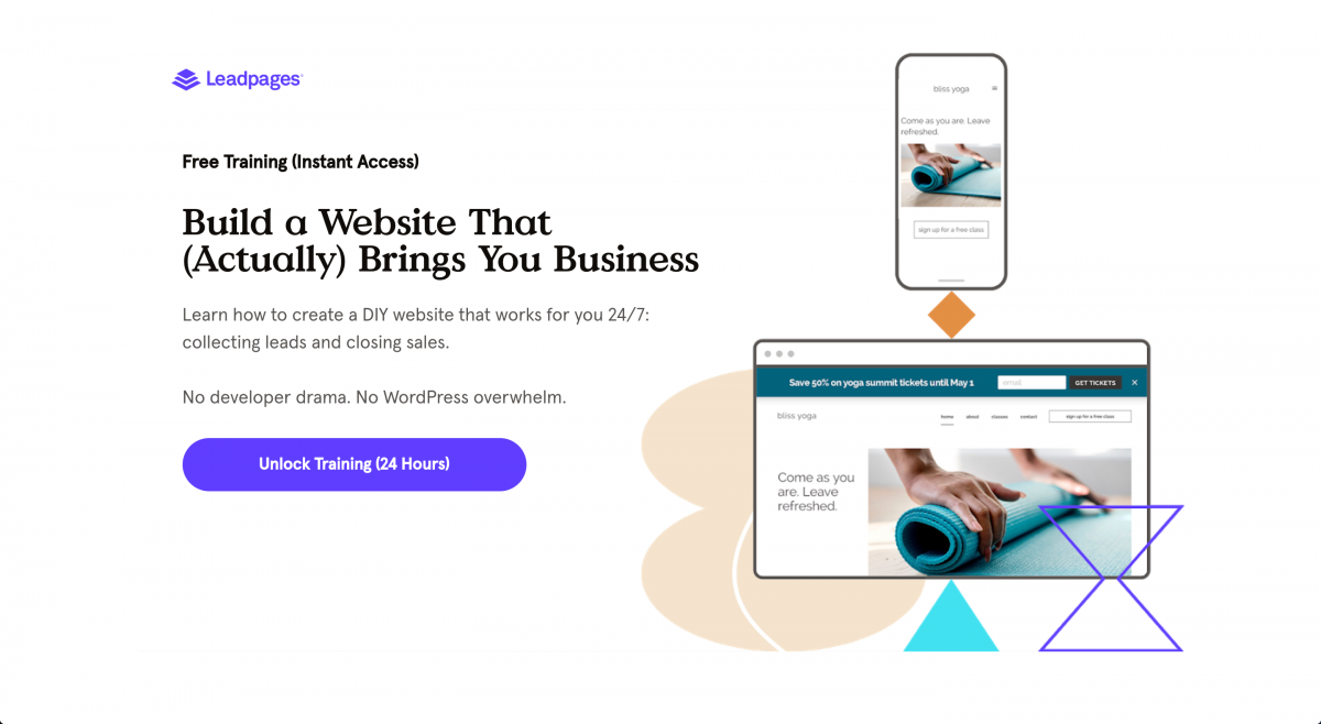 SaaS-Webinars-Leadpages-Free-Training