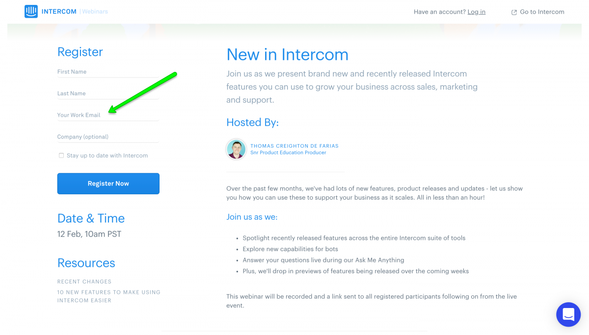 SaaS-Webinars-Intercom-Registration