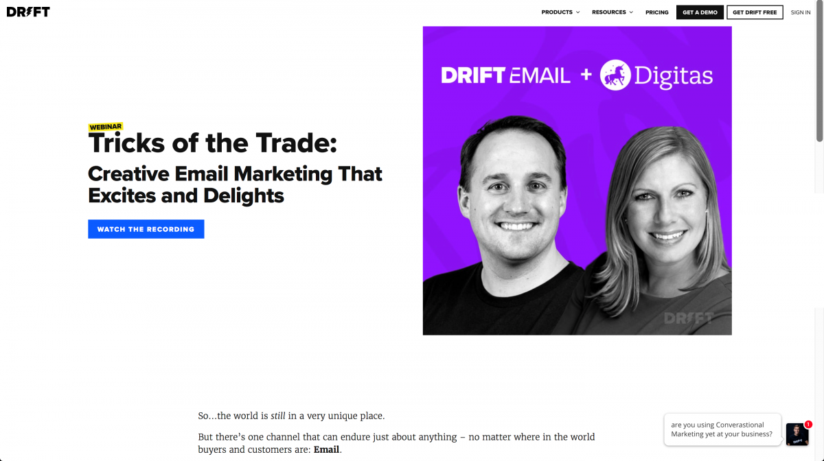 Drift-Webinars