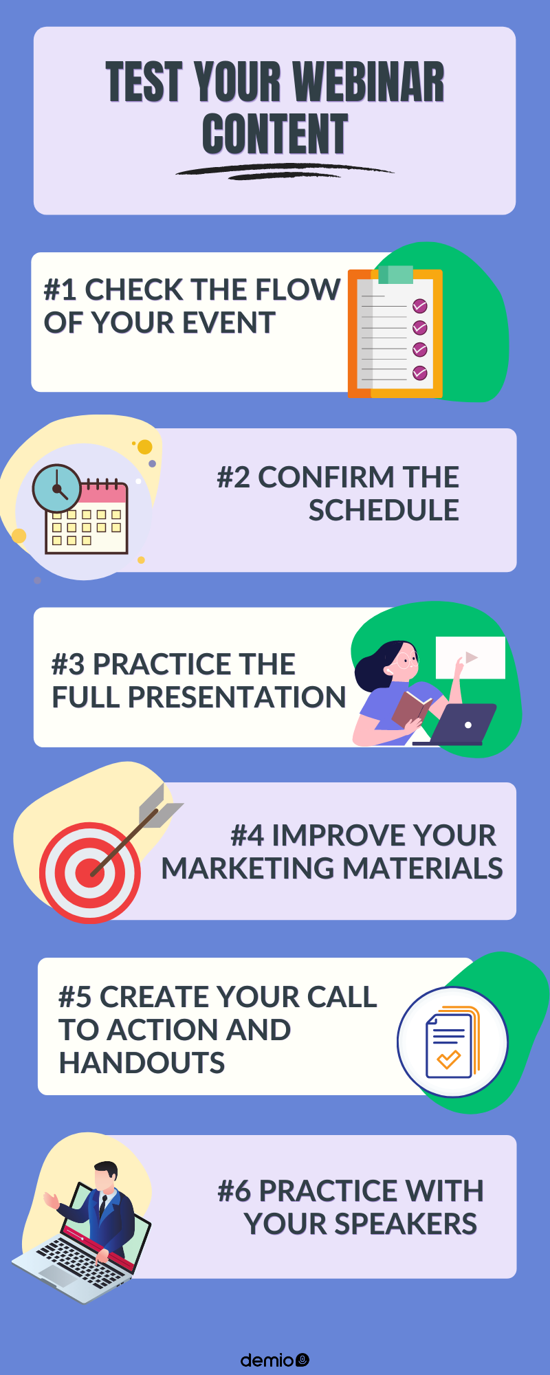 webinar content infographic