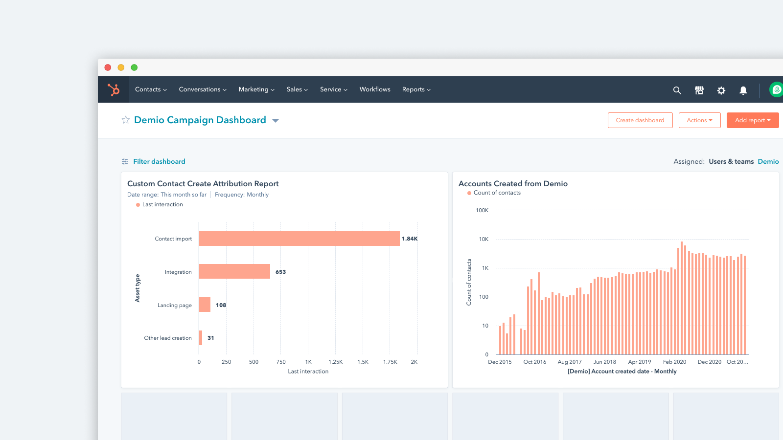 demio and hubspot integration screenshots