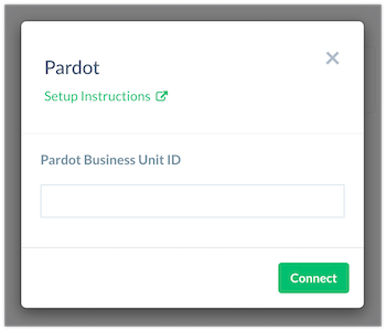 Screenshot of Demio to Pardot Integration Business Unit ID field