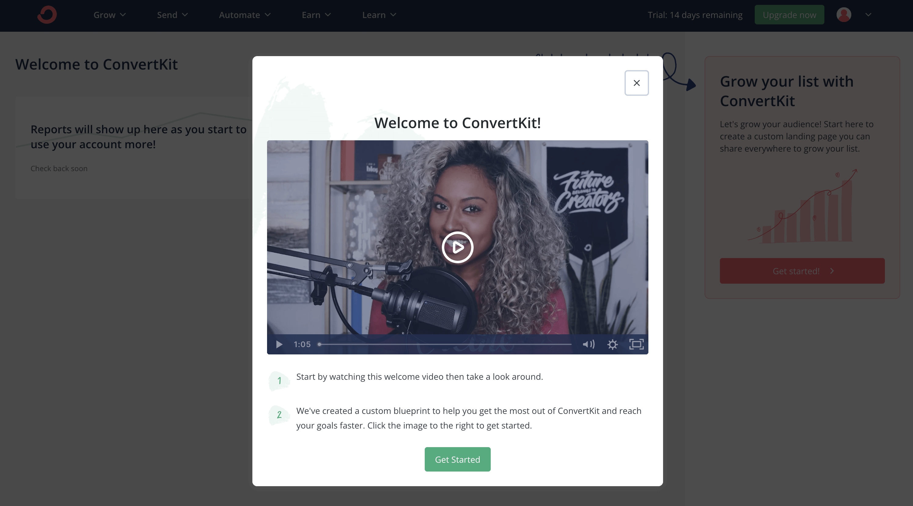 ConvertKit onboarding video